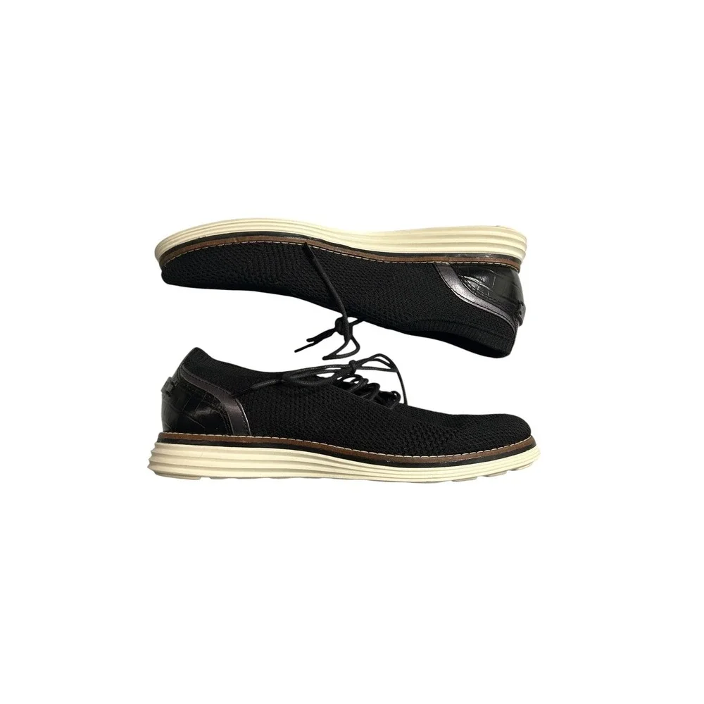 Cole Haan Original Grand Men Black Knit Wingtip‎ Oxford Shoes W22402 Size 8B